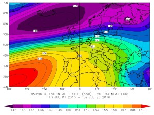 Figura 1 - 850 hPa media luglio 2016-4